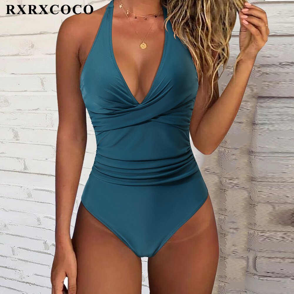 RXRXCOCO-Swimsuit-Woman-2022-One-Piece-Swimsuit-Swimwear-For-Women-Solid-Push-Up-Women-s-Bathing-1