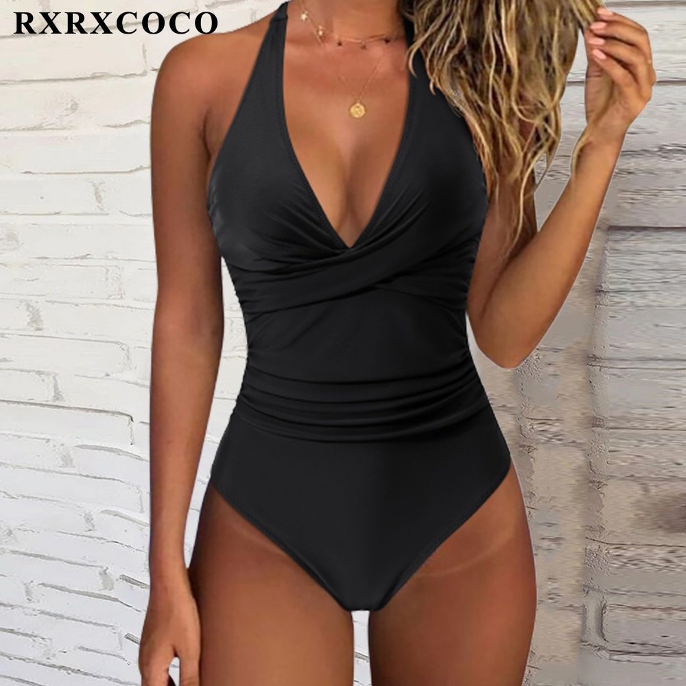 RXRXCOCO-Swimsuit-Woman-2022-One-Piece-Swimsuit-Swimwear-For-Women-Solid-Push-Up-Women-s-Bathing