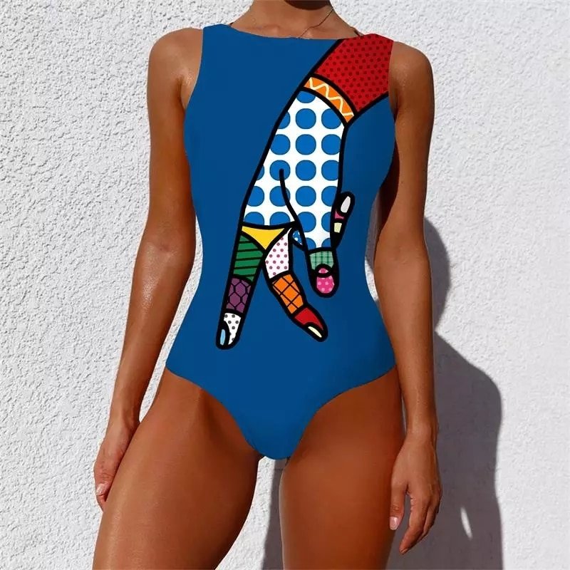 Sexy-Print-One-Piece-2022-Swimsuit-Closed-Large-Size-Swimwear-Push-Up-Women-Flower-Vintage-Body-5