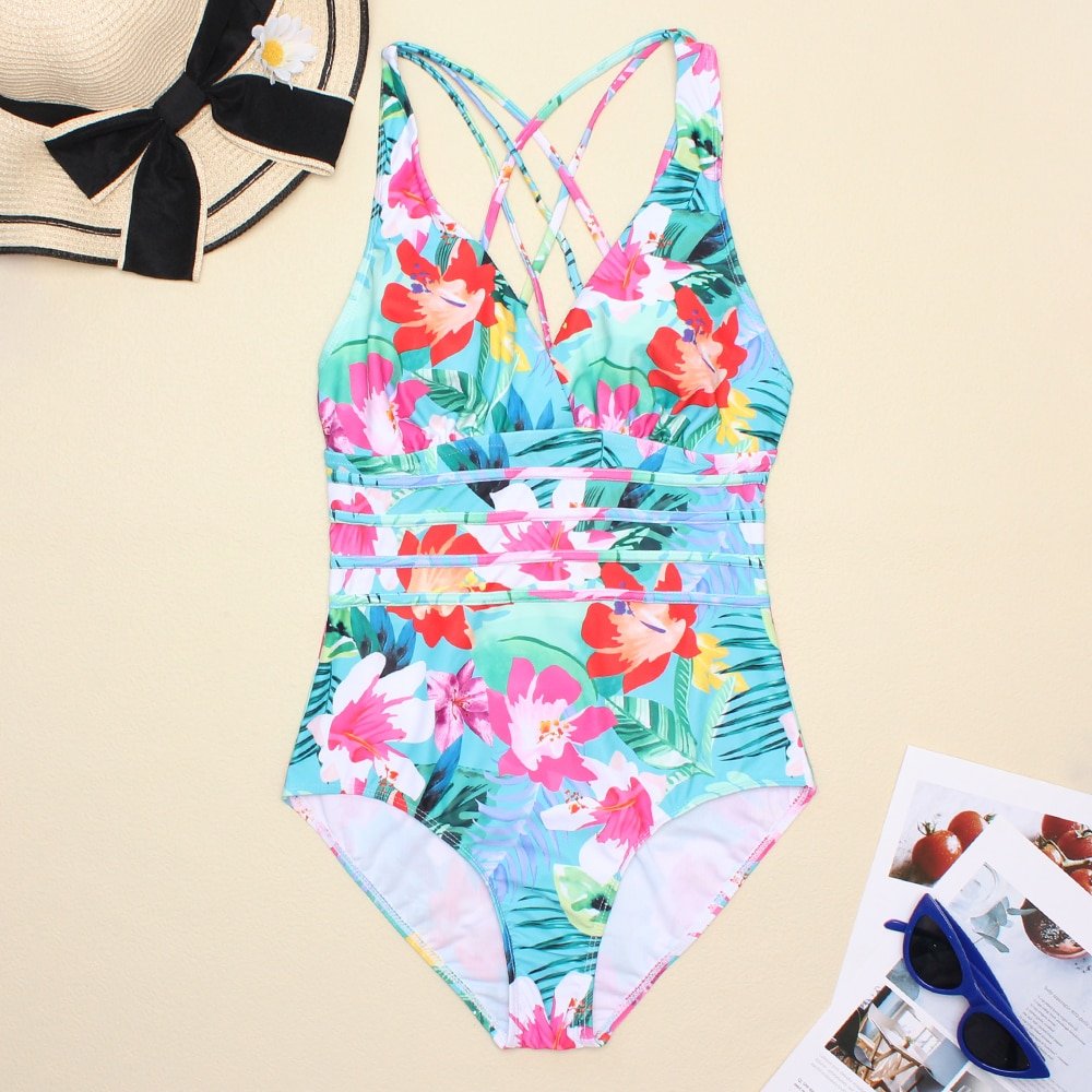 Women-Printed-One-Piece-Swimwear-Sexy-Backless-Swimsuit-V-Neck-Summer-Beach-Wear-Slimming-Bathing-Suit-3